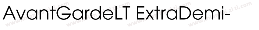 AvantGardeLT ExtraDemi字体转换